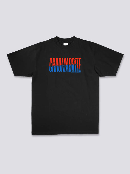 Signature Duo-Tone Logo Graphic Tee - Ins Style - ChromaBrite ChromaBrite Clothing