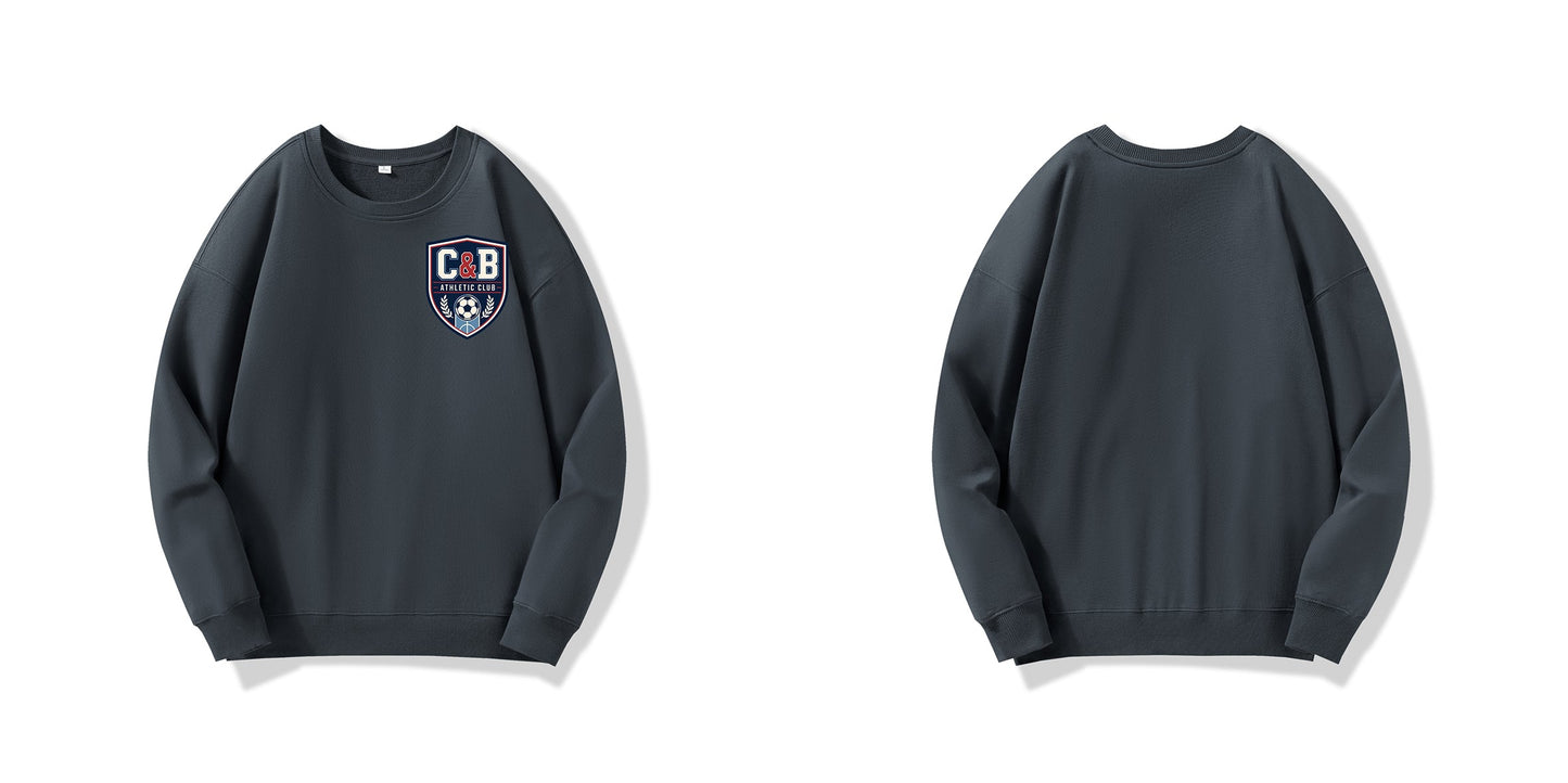 C&B Athletic Club Crewneck — Football Cup 2026 Heavyweight Sweatshirt ChromaBrite Clothing