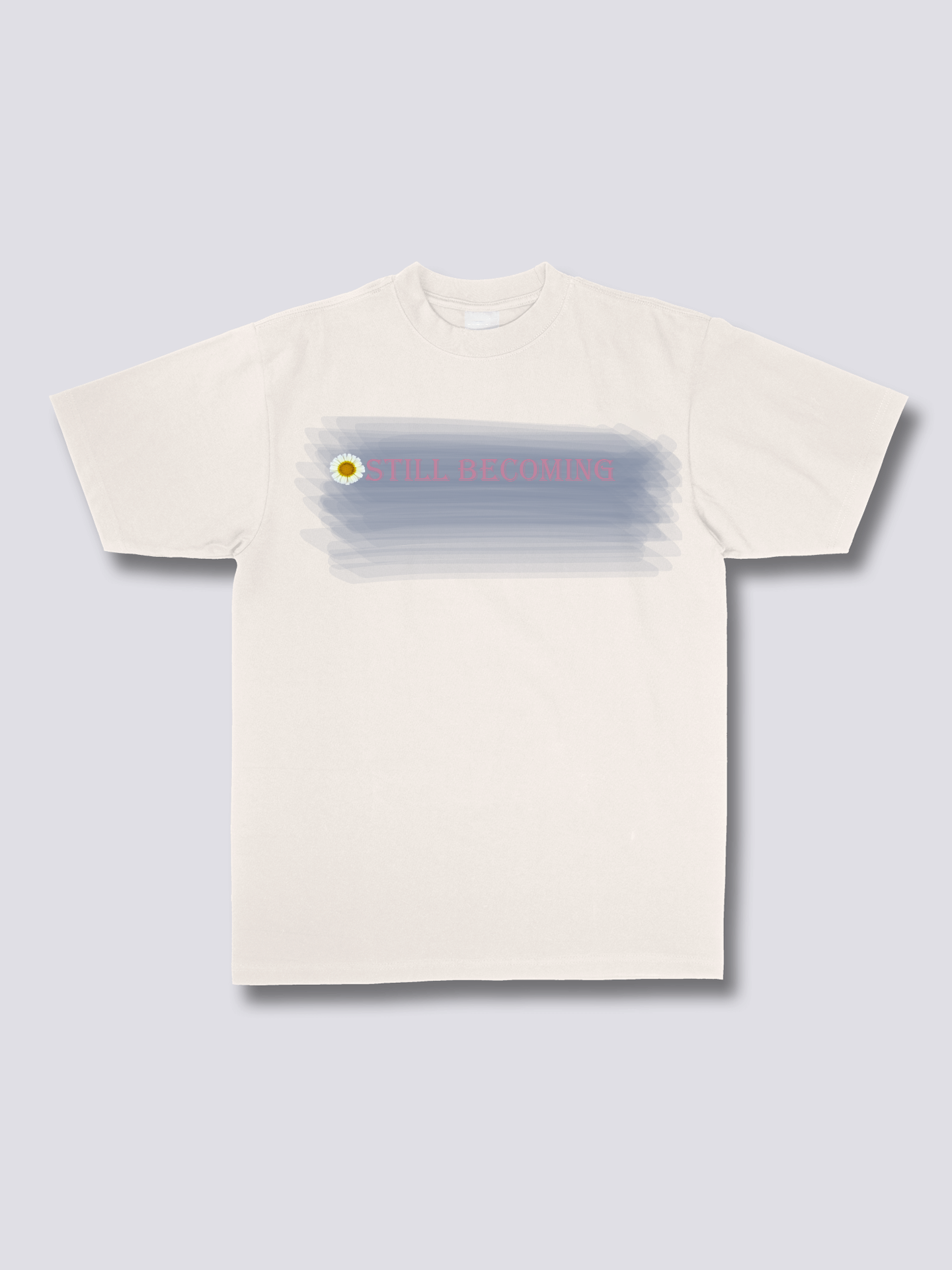 The 'Still Becoming' Brushed Cotton Tee in Cream Vibe ChromaBrite Clothing