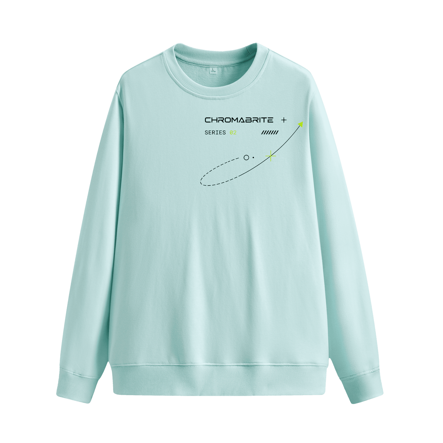 ChromaBrite Green Hoodie Alternative | Oversized Graphic Crewneck ChromaBrite Clothing