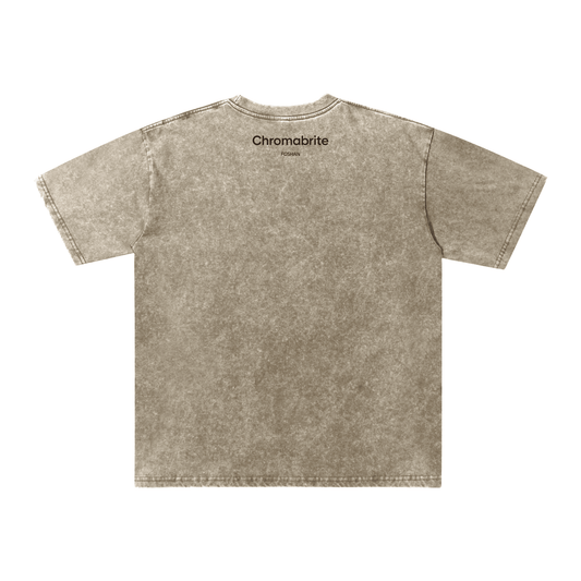"Wake Up to Reality" Panda Acid Wash Tee - Cyberpunk Aesthetic