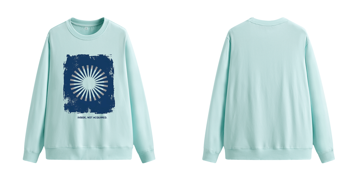 ChromaBrite "Inside, Not Acquired" 330GSM Heavyweight Crewneck ChromaBrite Clothing