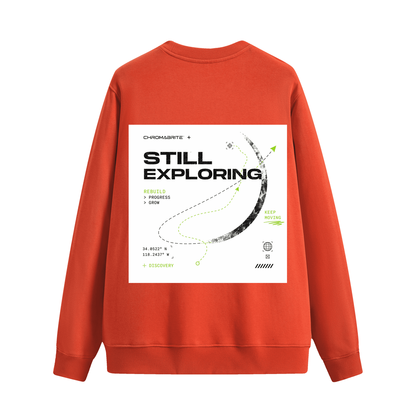 ChromaBrite "Still Exploring" Crewneck Sweatshirt ChromaBrite Clothing