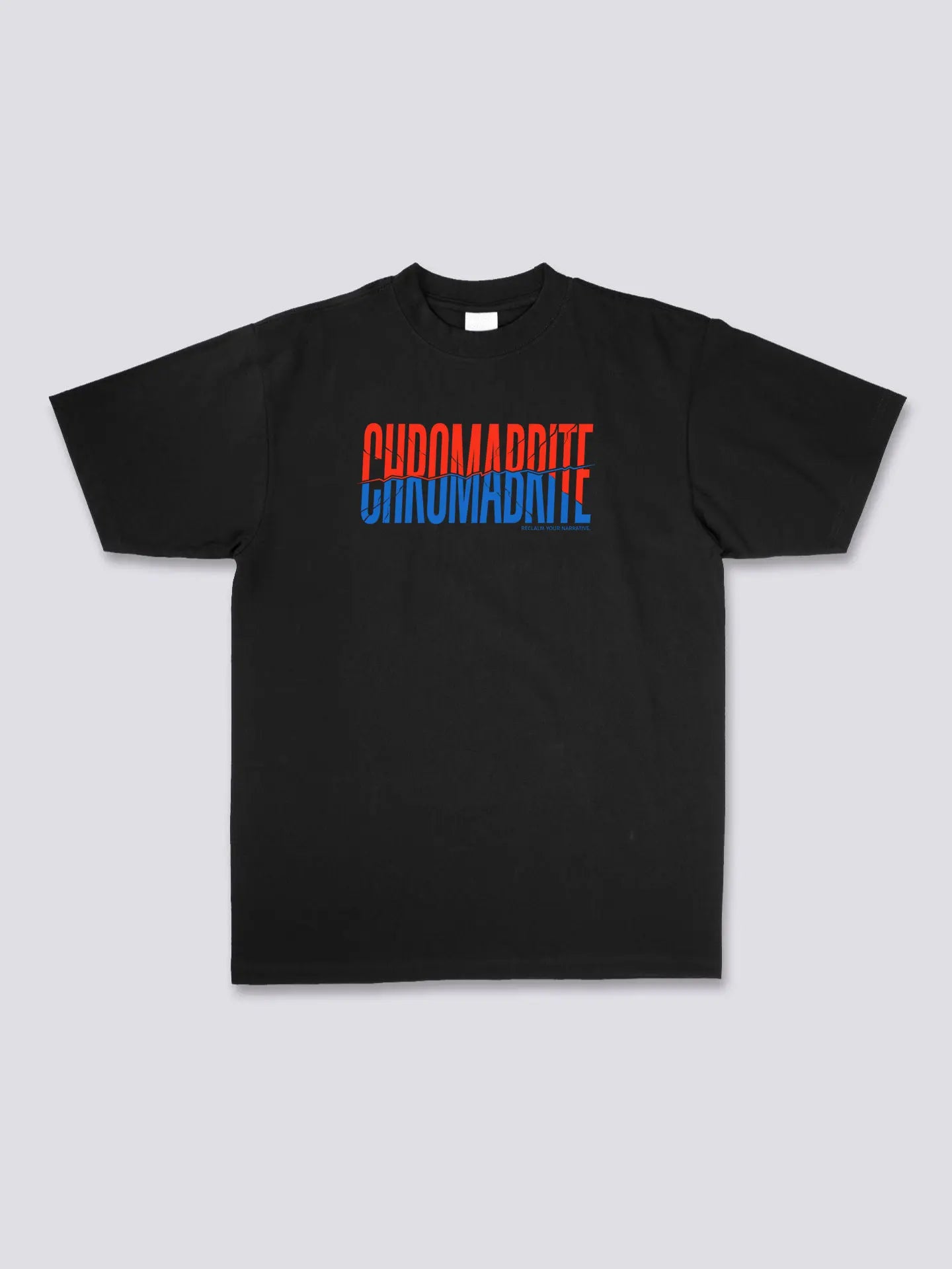 Signature Duo-Tone Logo Graphic Tee - Ins Style - ChromaBrite ChromaBrite Clothing