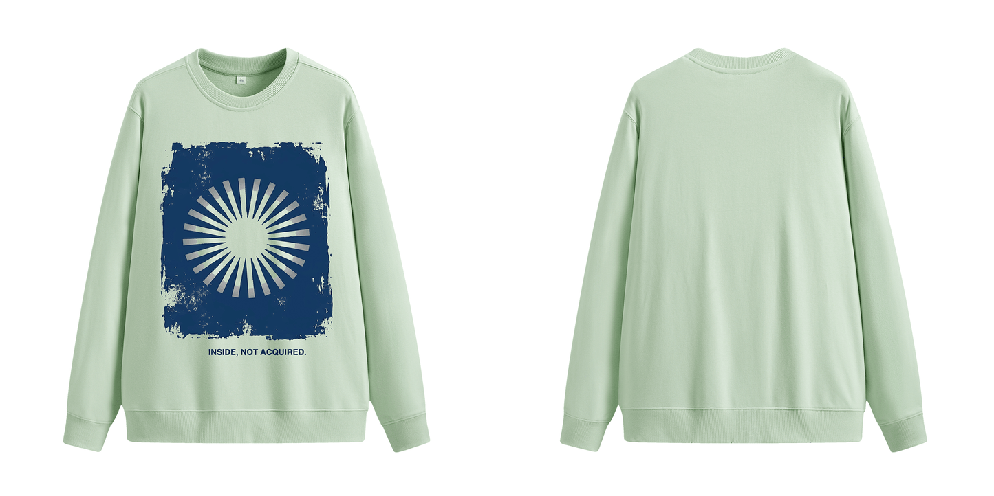ChromaBrite "Inside, Not Acquired" 330GSM Heavyweight Crewneck ChromaBrite Clothing