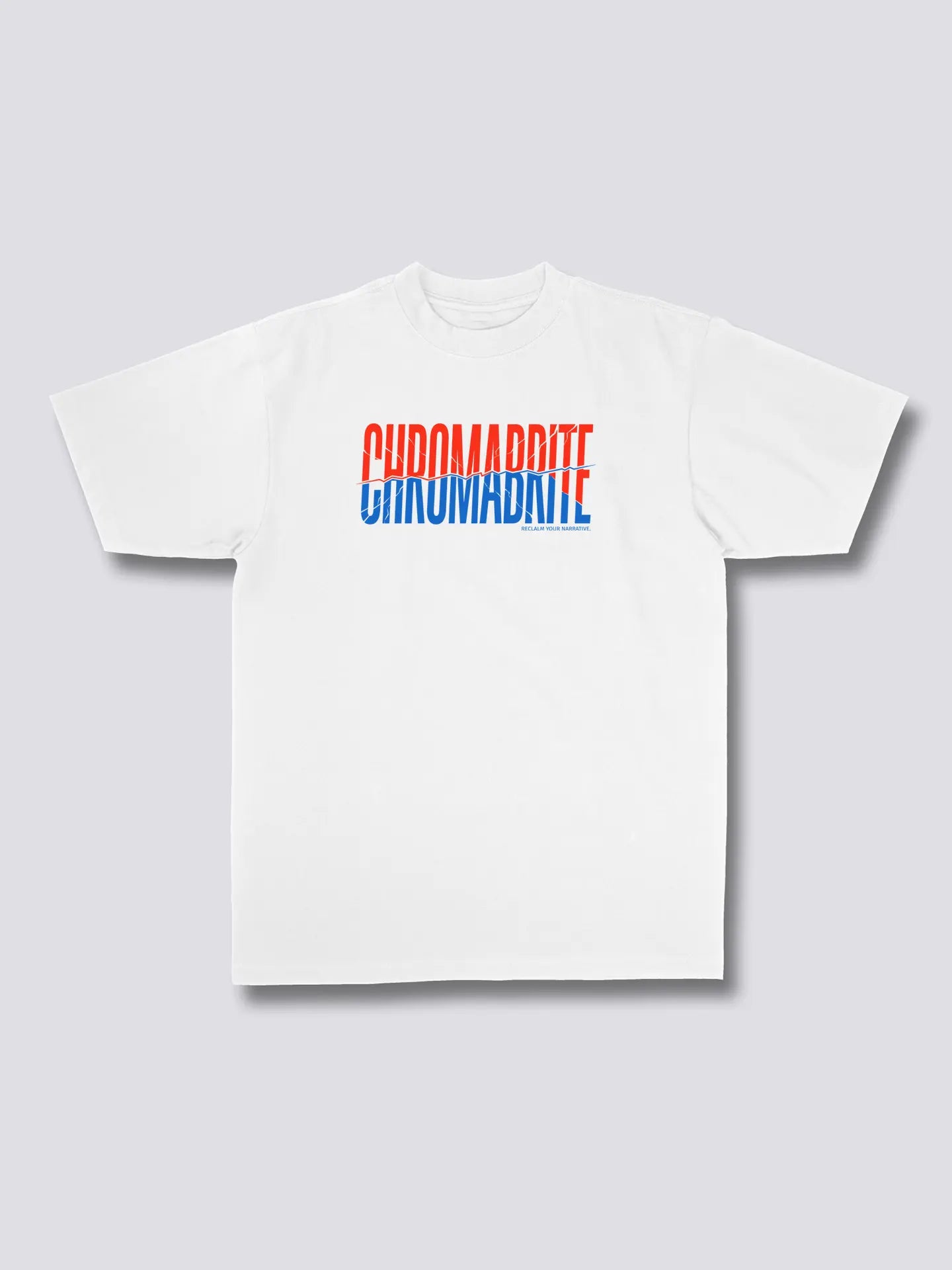 Signature Duo-Tone Logo Graphic Tee - Ins Style - ChromaBrite ChromaBrite Clothing