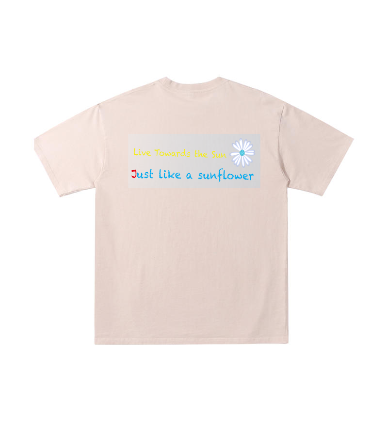 ChromaBrite Vintage Acid-Wash Oversized Graphic T-Shirt – "進行中" Wireframe Polyhedron Streetwear Unisex Tee ChromaBrite Clothing