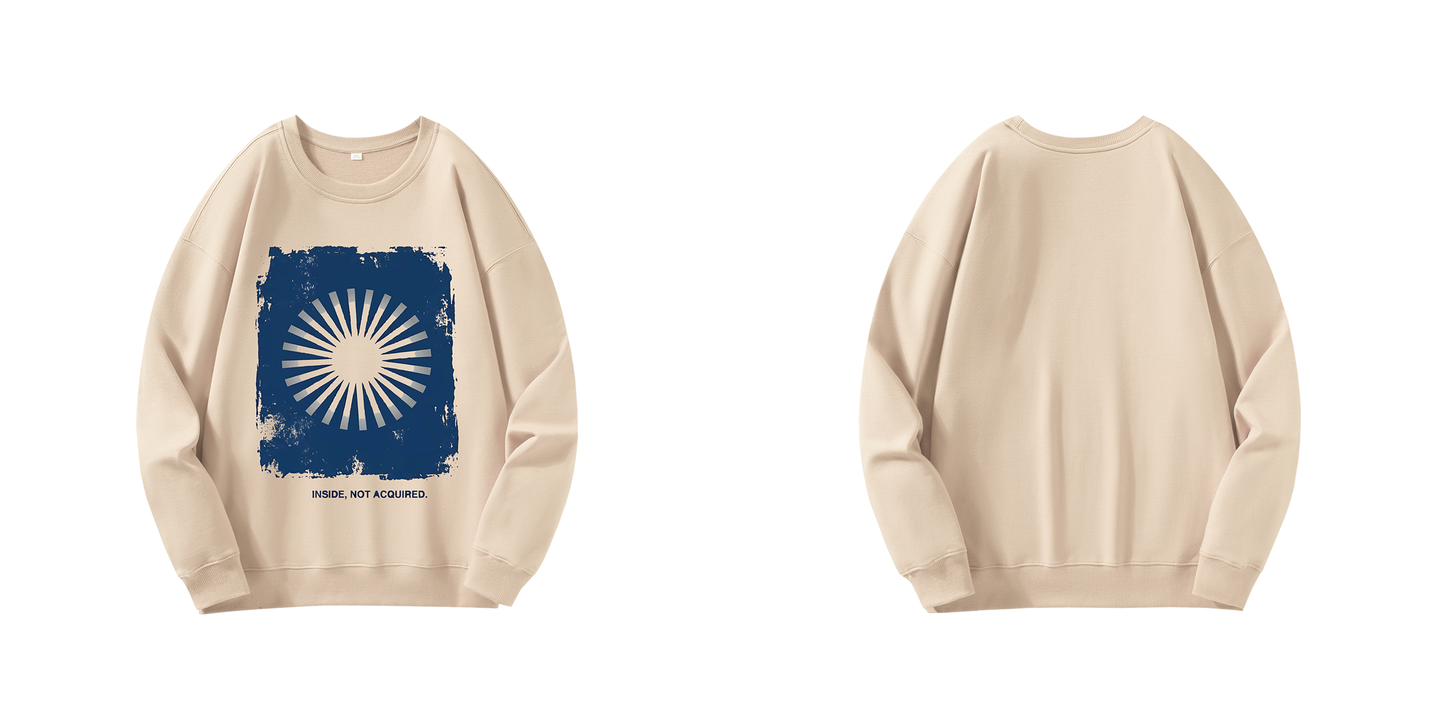 ChromaBrite "Inside, Not Acquired" 330GSM Heavyweight Crewneck ChromaBrite Clothing