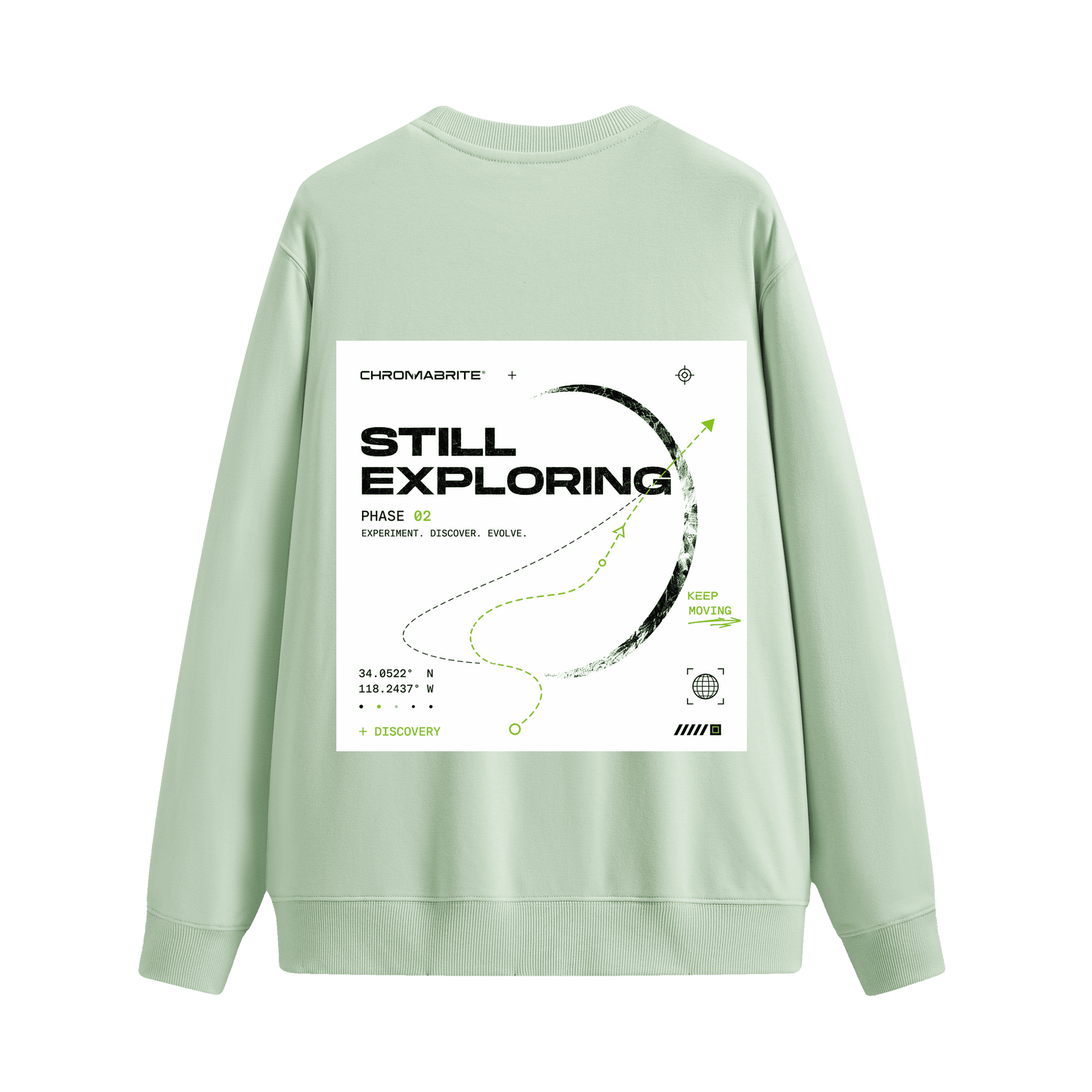 ChromaBrite Green Hoodie Alternative | Oversized Graphic Crewneck ChromaBrite Clothing