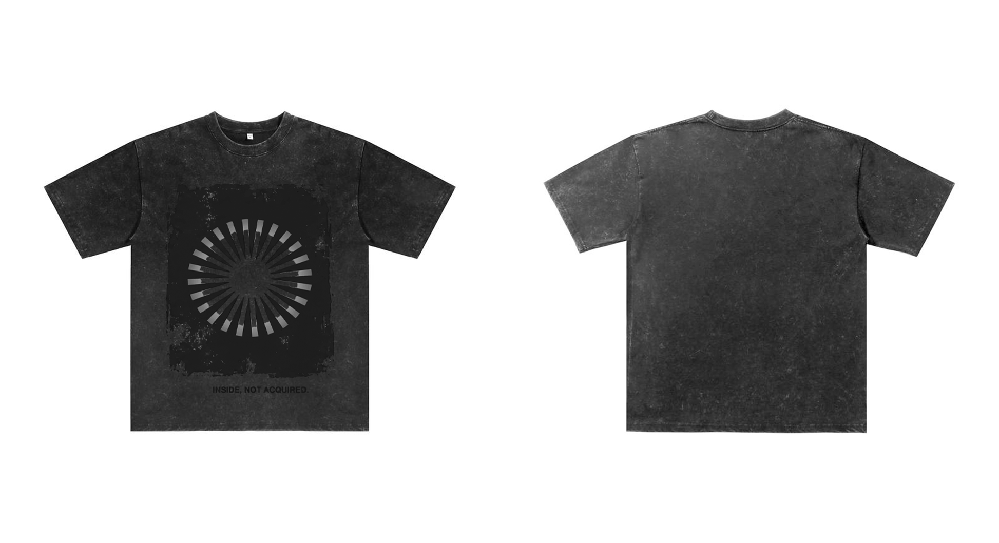 Oversized Tshirts for Men Short Sleeve Vintage Washed Basic Loose Tees THE BLUE SUN ChromaBrite Clothing