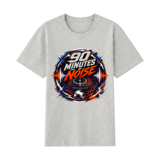 90 Minutes of Noise — World Cup Football Soundwave Graphic T-Shirt | Premium 200gsm Cotton | 7 Colors
