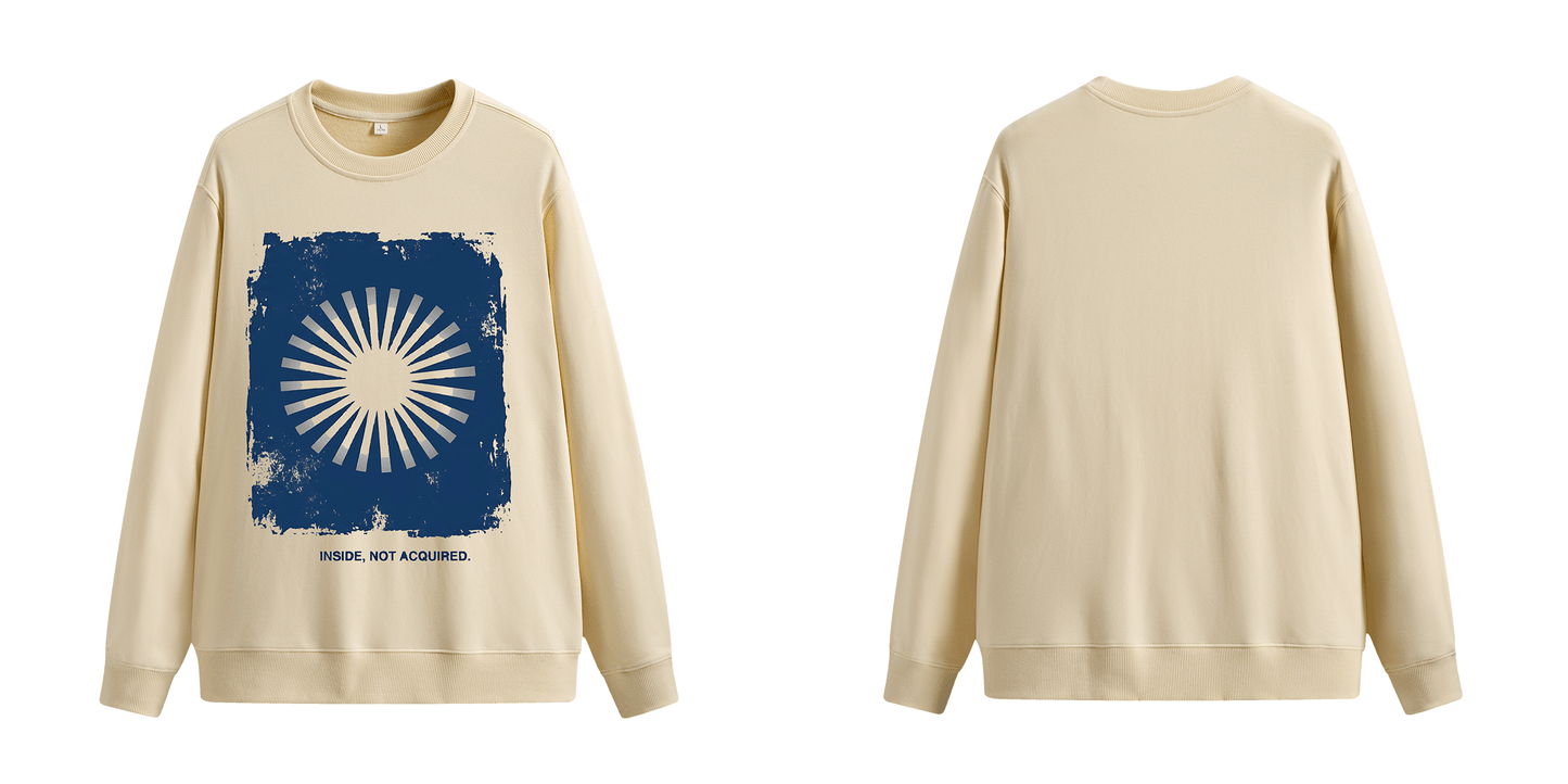ChromaBrite "Inside, Not Acquired" 330GSM Heavyweight Crewneck ChromaBrite Clothing