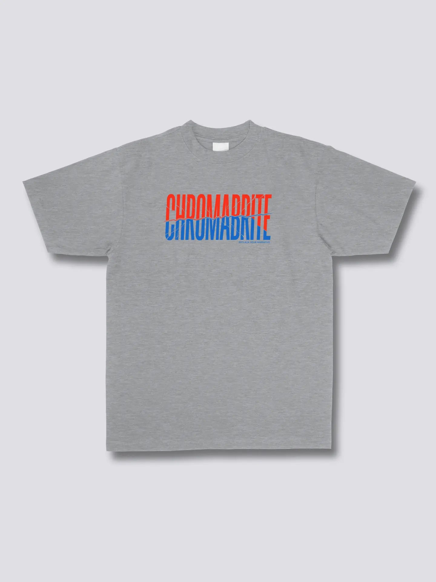 Signature Duo-Tone Logo Graphic Tee - Ins Style - ChromaBrite ChromaBrite Clothing