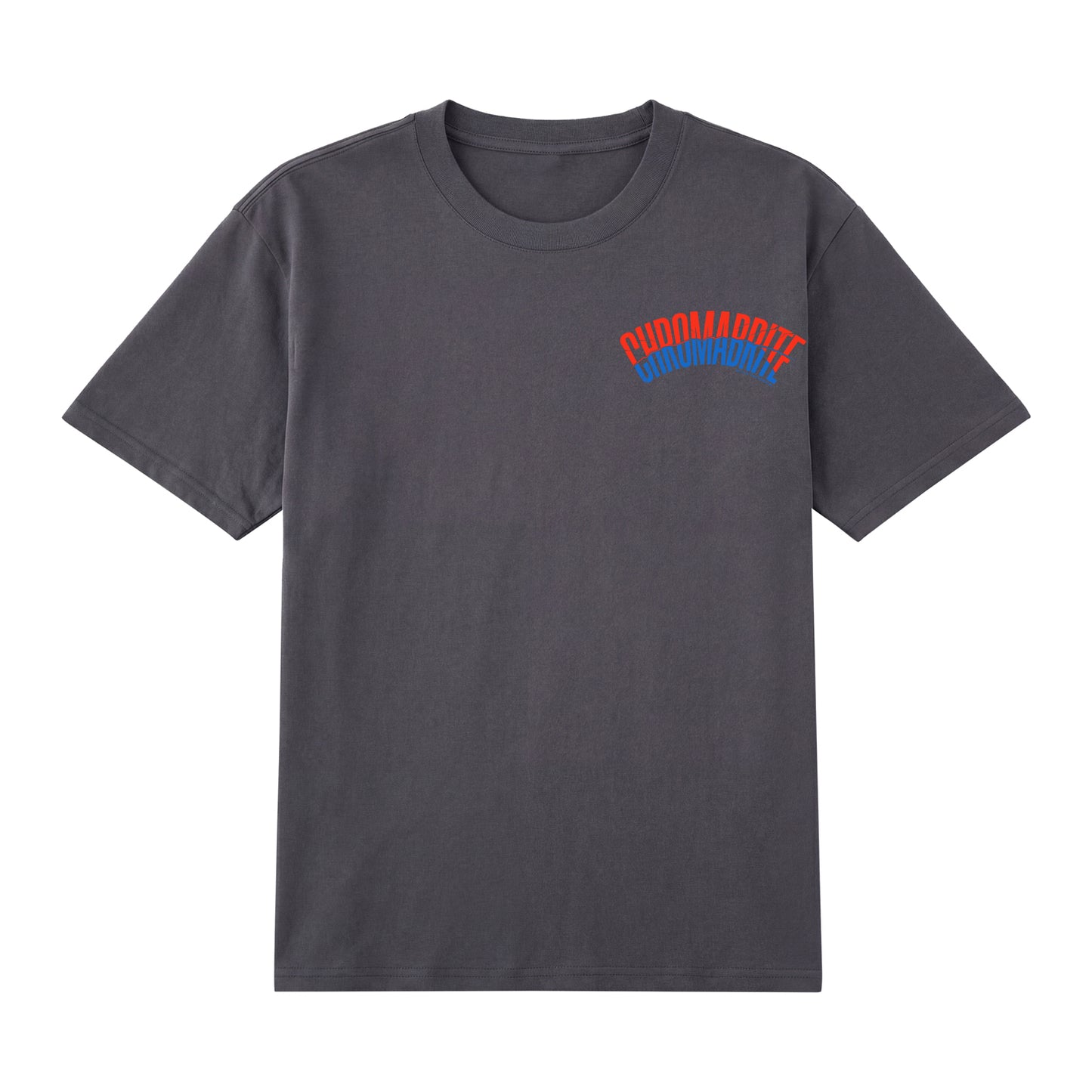 Alternate angle of gray t恤 featuring Arc Narrative Wordmark Staple Tee