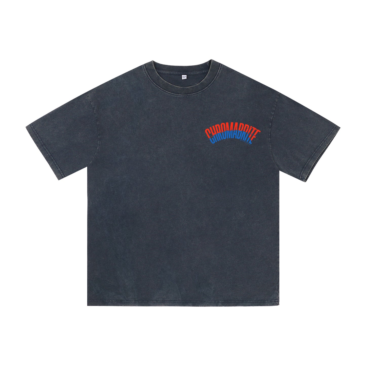 Alternate angle of blue t恤 featuring Arc Narrative Wordmark Vintage Tee
