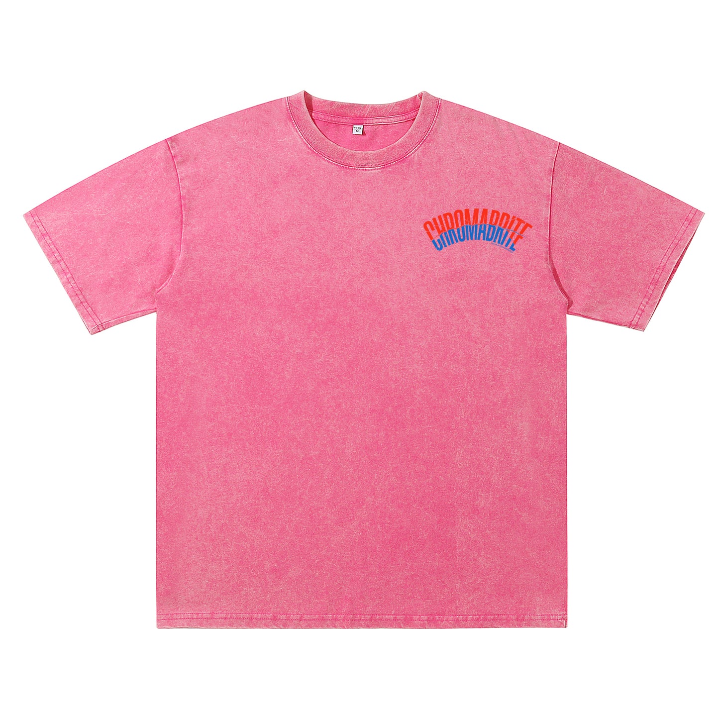 Alternate angle of red t恤 featuring Arc Narrative Wordmark Vintage Tee