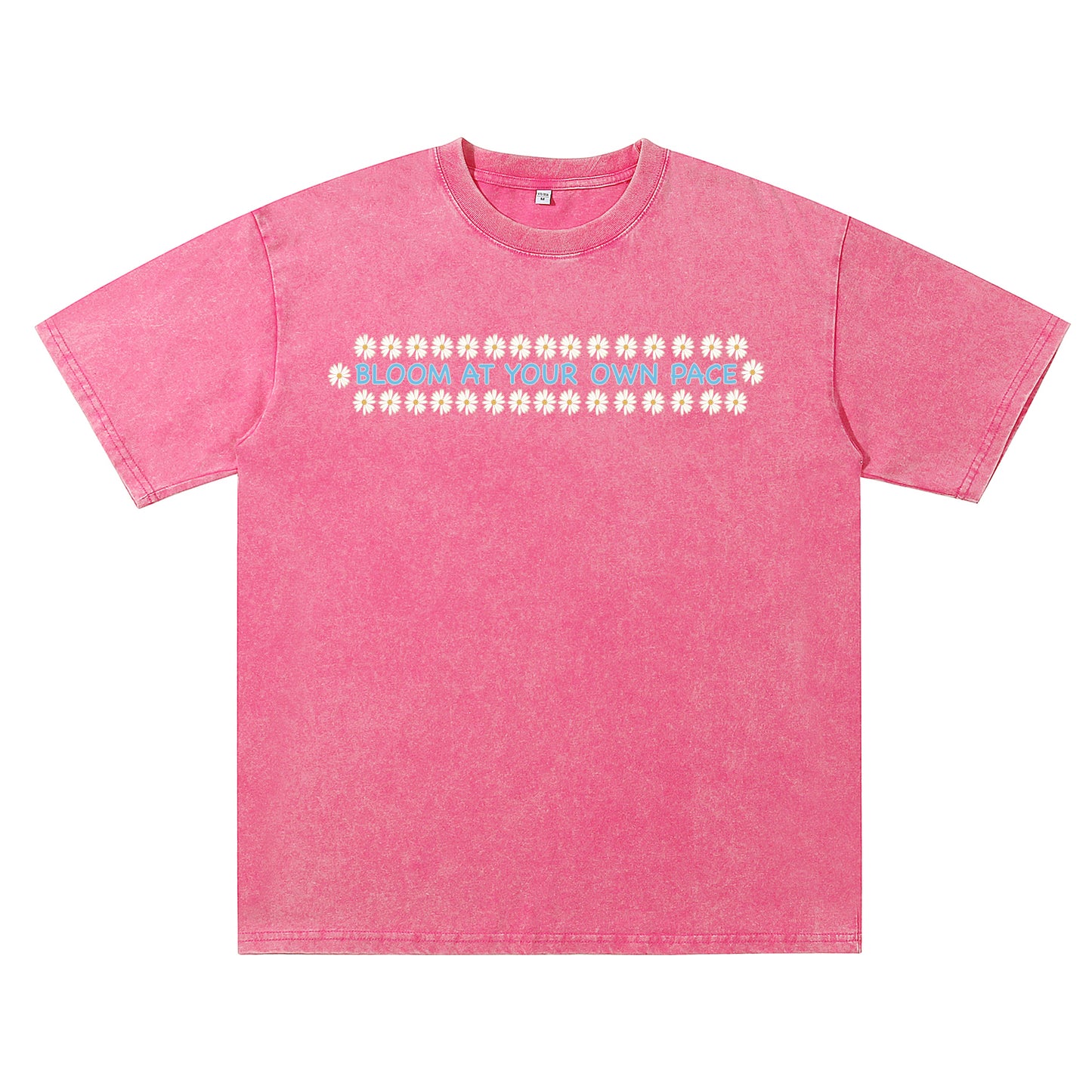 Front view of t恤 featuring BLOOM AT YOUR OWN PACE Vintage Tee - 展示2