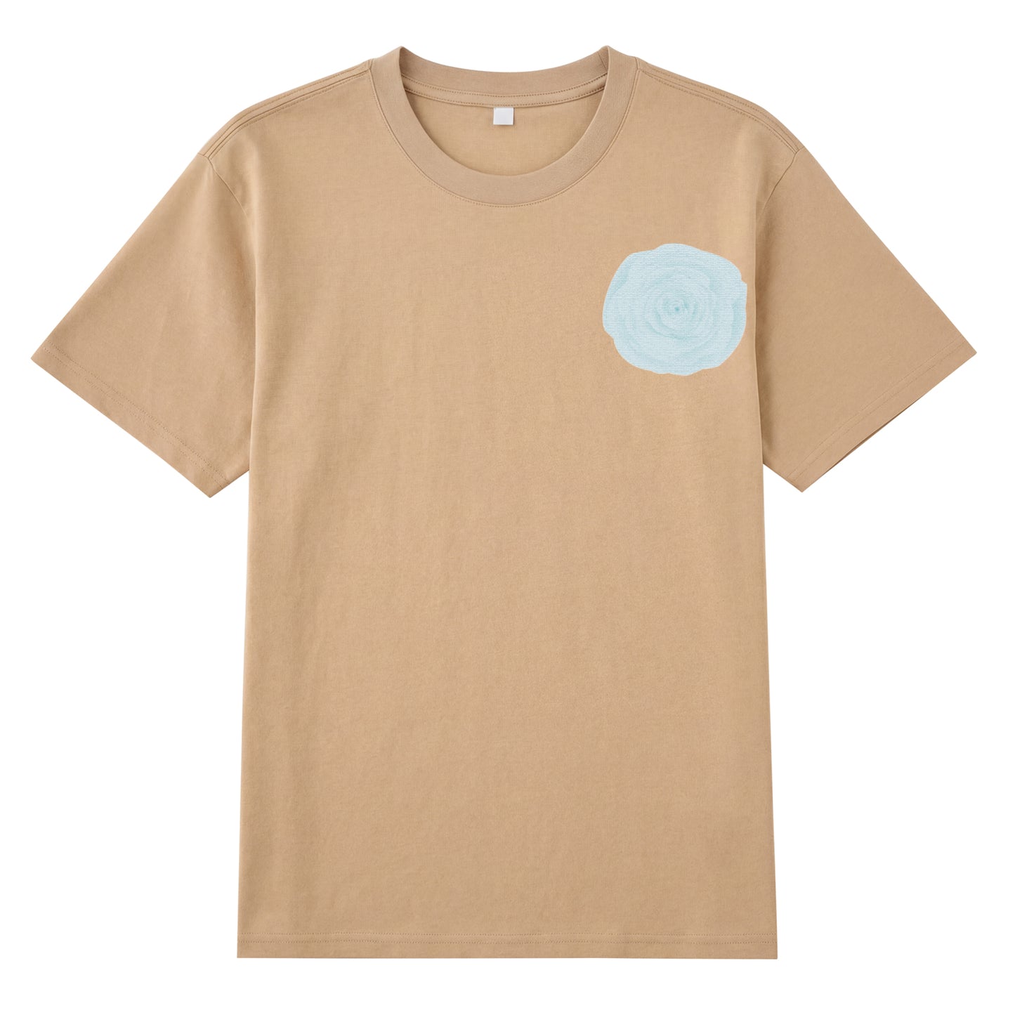 Alternate angle of blue t恤 featuring Blue Lace Bloom Staple Tee