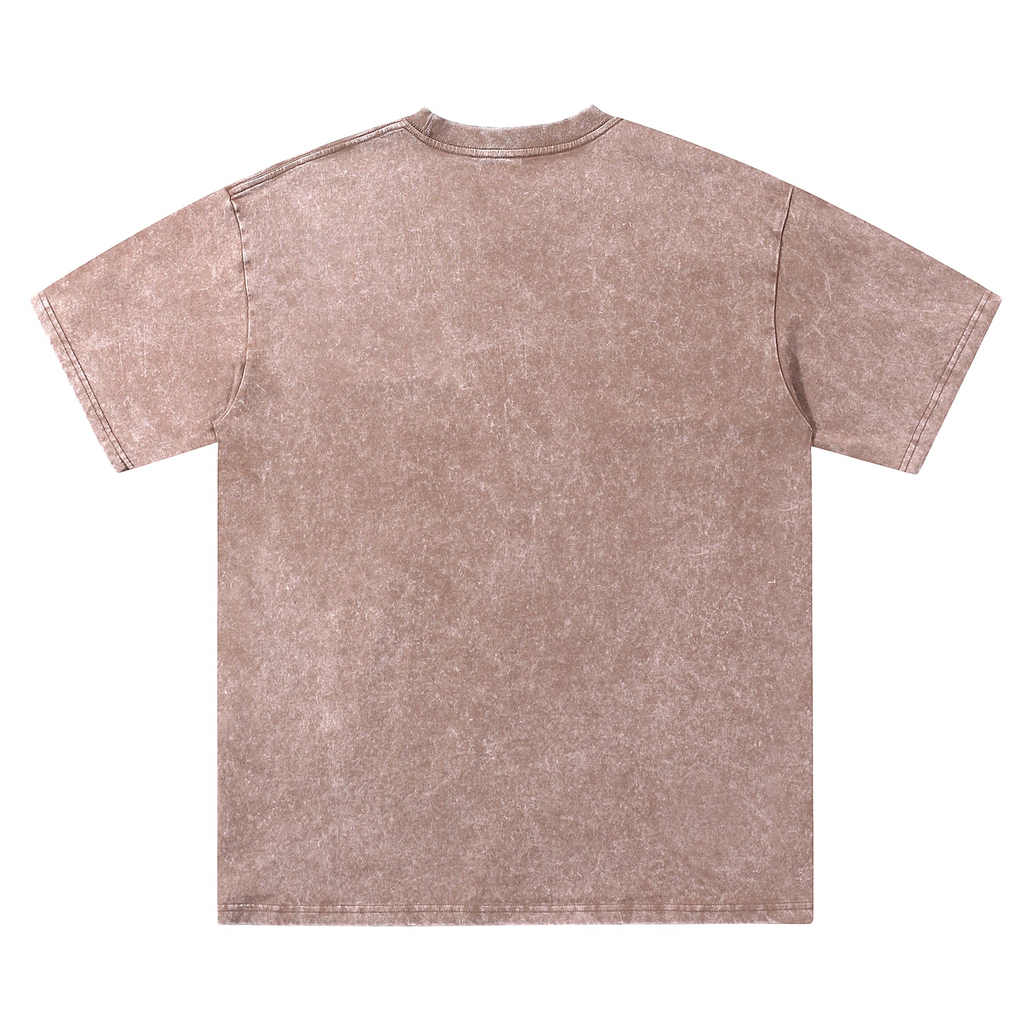 Back view of blue t恤 featuring Blue Lace Bloom Vintage Tee
