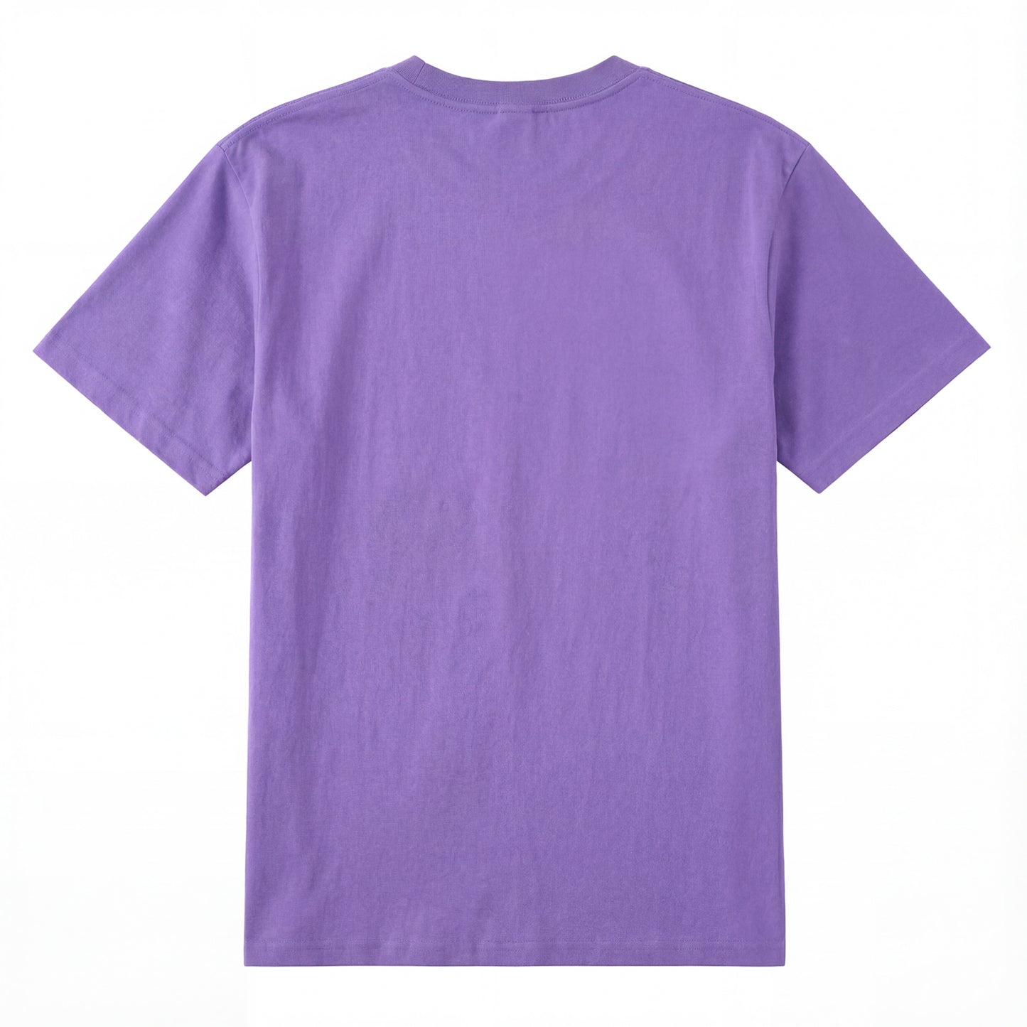 Back view of blue t恤 featuring Blue Whisper Rose  Staple Tee - 展示9