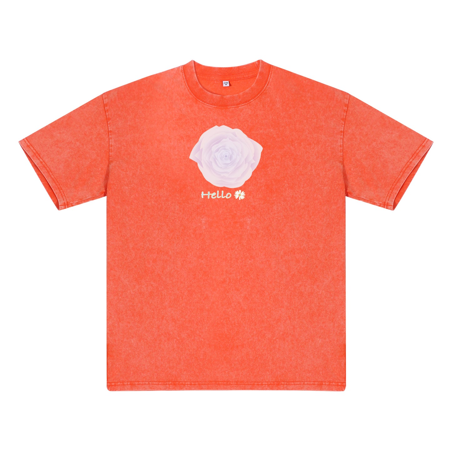 Detail view of t恤 featuring Blush Whisper Rose Vintage Tee - 展示2