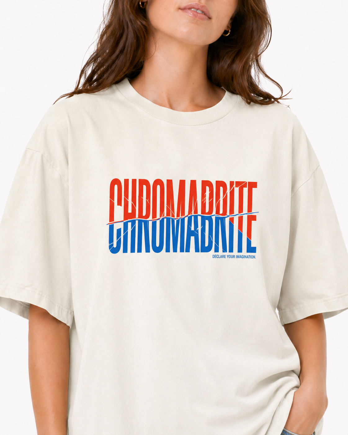 Signature Duo-Tone Logo Graphic Tee - Ins Style - ChromaBrite ChromaBrite Clothing - 展示6