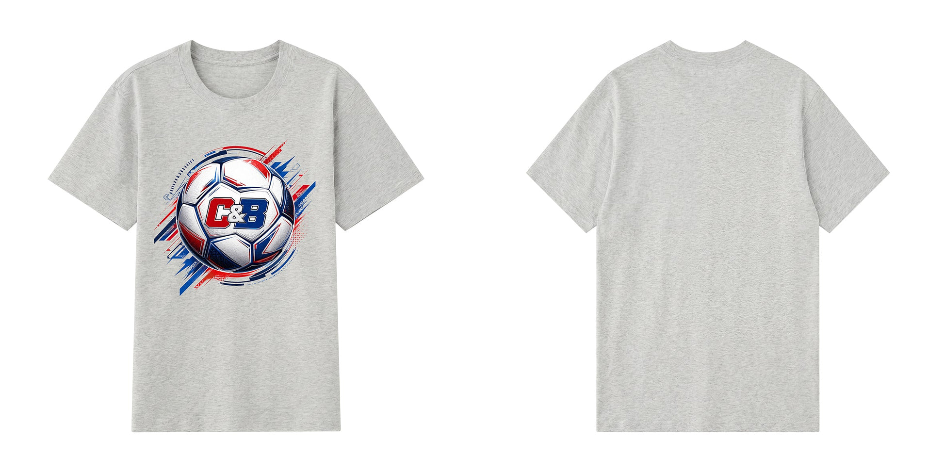 C&B Football — World Cup Soccer Ball Graphic T-Shirt | Premium 200gsm Cotton | 6 Colors ChromaBrite Clothing