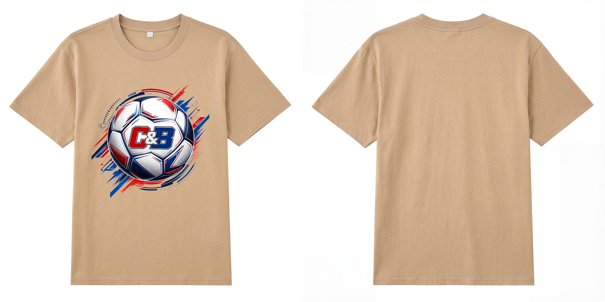 C&B Football — World Cup Soccer Ball Graphic T-Shirt | Premium 200gsm Cotton | 6 Colors ChromaBrite Clothing