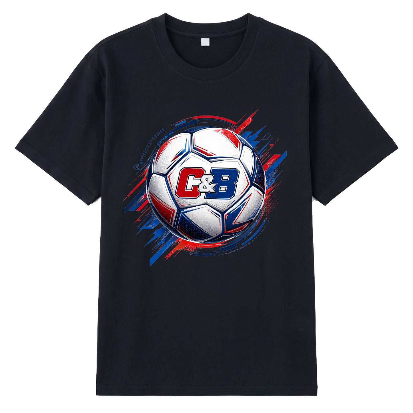 C&B Football — World Cup Soccer Ball Graphic T-Shirt | Premium 200gsm Cotton | 6 Colors ChromaBrite Clothing
