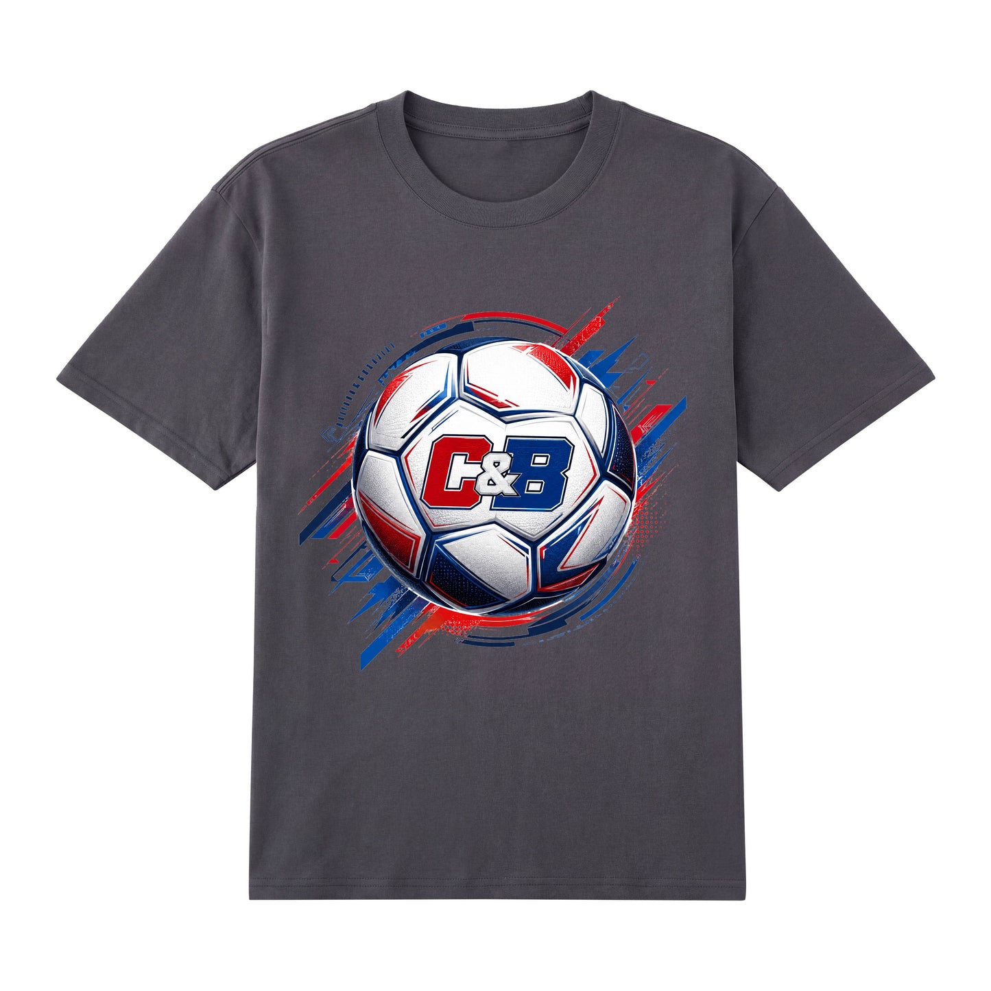 C&B Football — World Cup Soccer Ball Graphic T-Shirt | Premium 200gsm Cotton | 6 Colors ChromaBrite Clothing