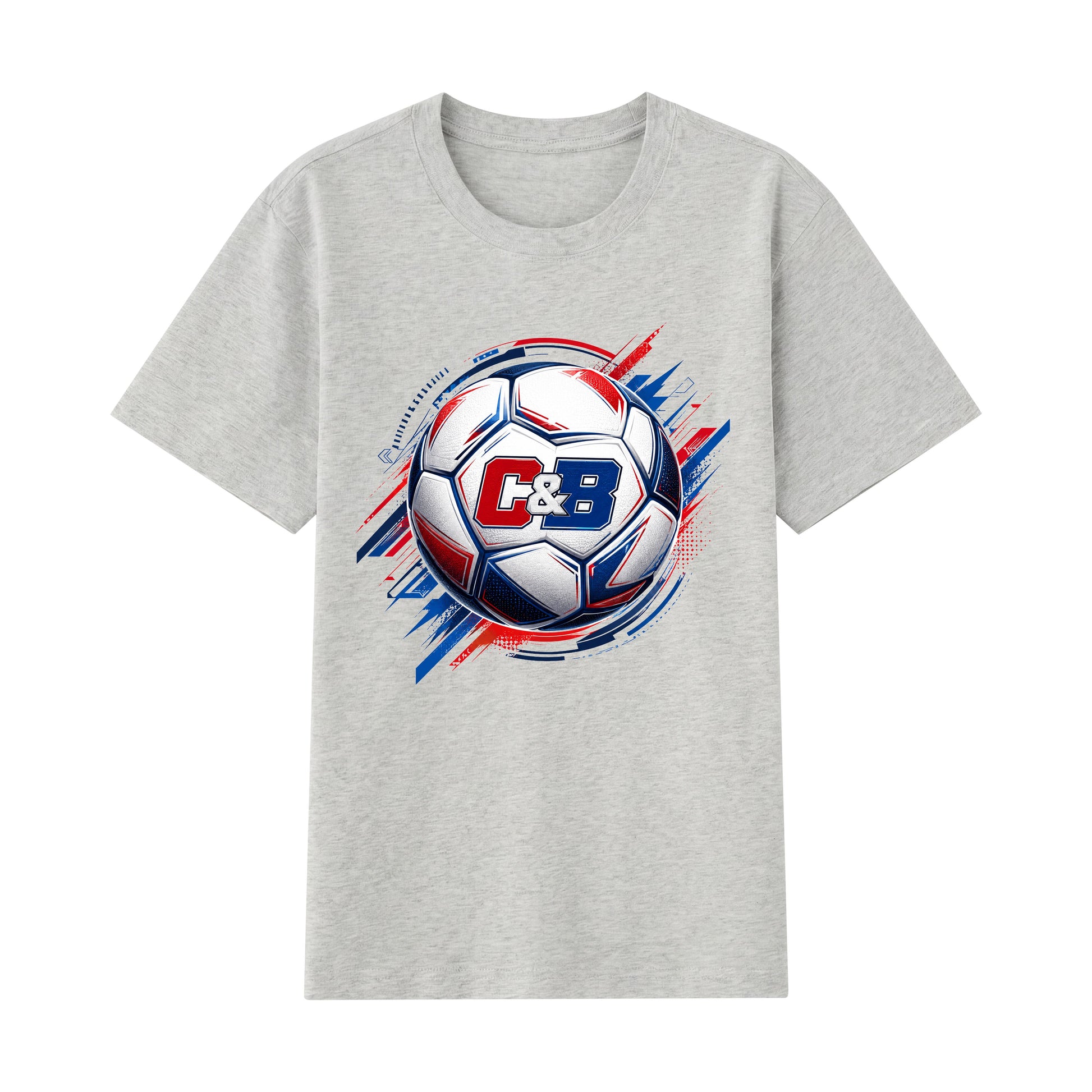 C&B Football — World Cup Soccer Ball Graphic T-Shirt | Premium 200gsm Cotton | 6 Colors ChromaBrite Clothing
