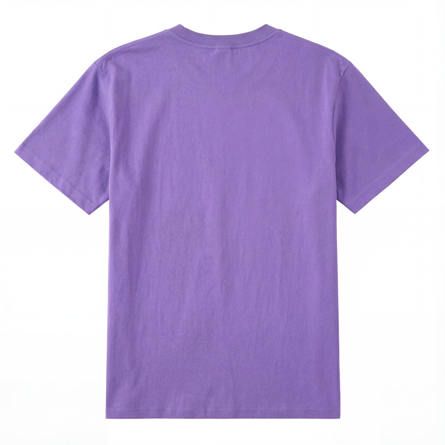 Back view of purple t恤 featuring Candy Spectrum Bloom Staple Tee