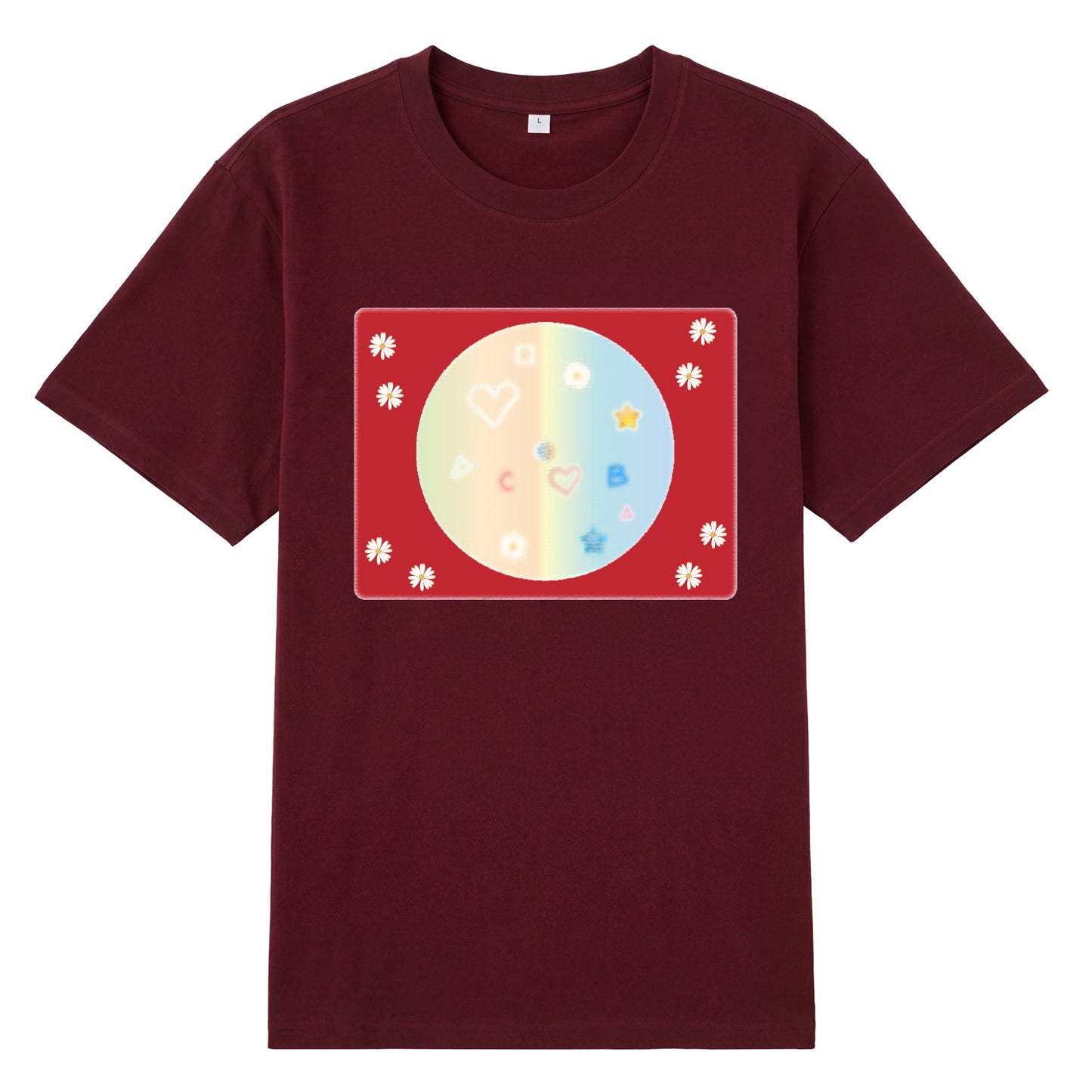 Alternate angle of red t恤 featuring Candy Spectrum Bloom Staple Tee