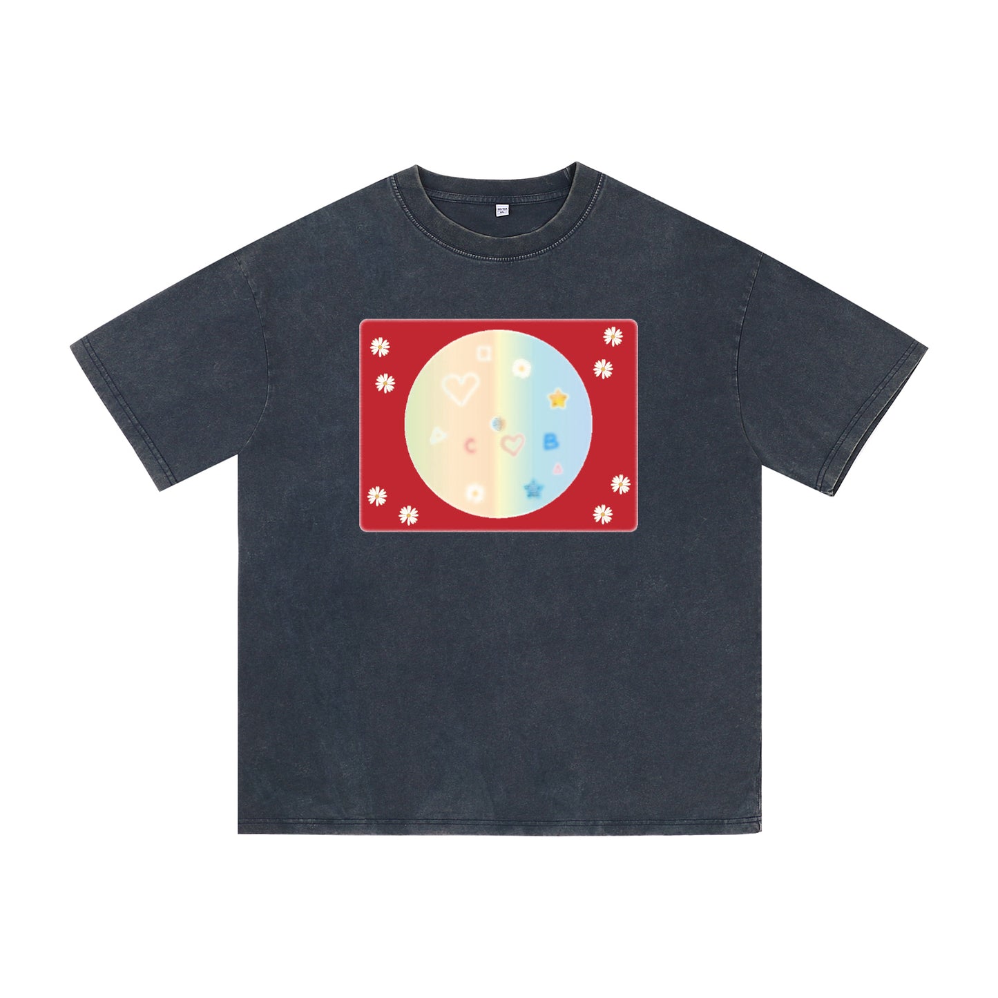Alternate angle of blue t恤 featuring Candy Spectrum Bloom Vintage Tee