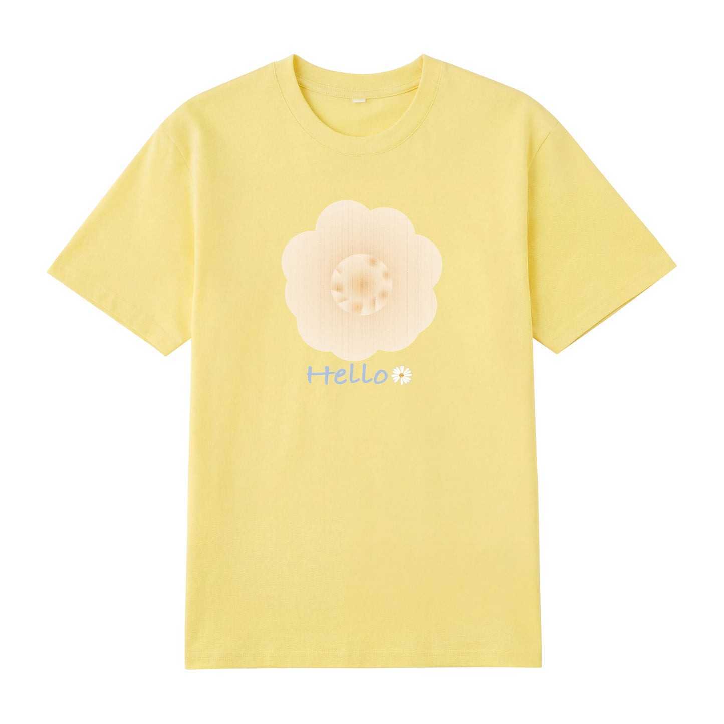 Detail view of cream t恤 featuring Cream Whisper Bloom Staple Tee - 展示2