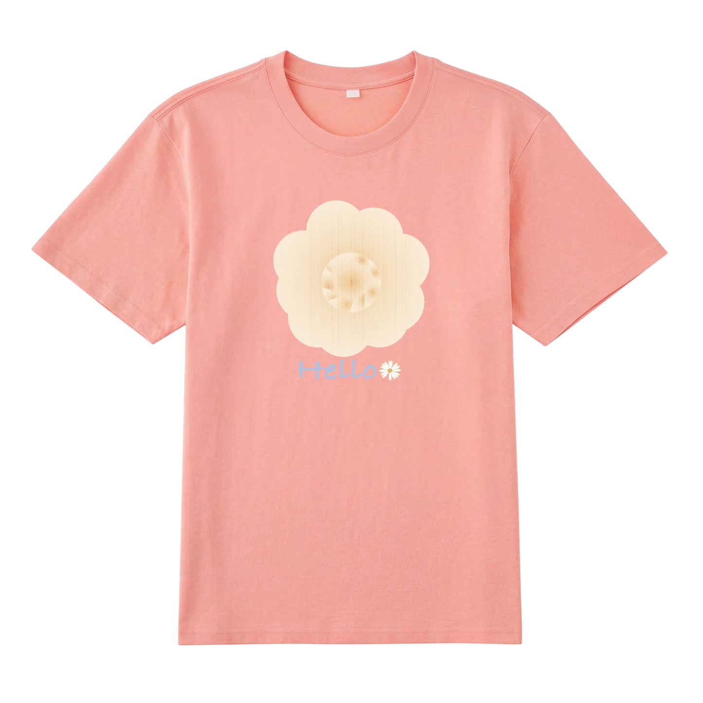 Alternate angle of cream t恤 featuring Cream Whisper Bloom Staple Tee