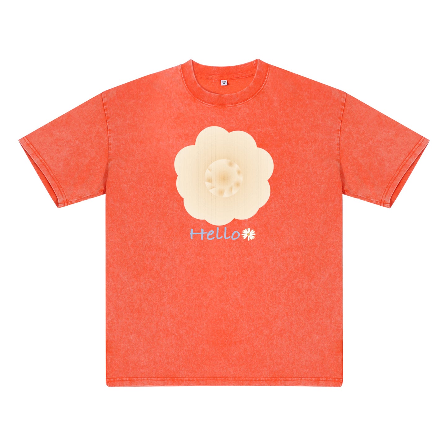Detail view of cream t恤 featuring Cream Whisper Bloom Vintage Tee