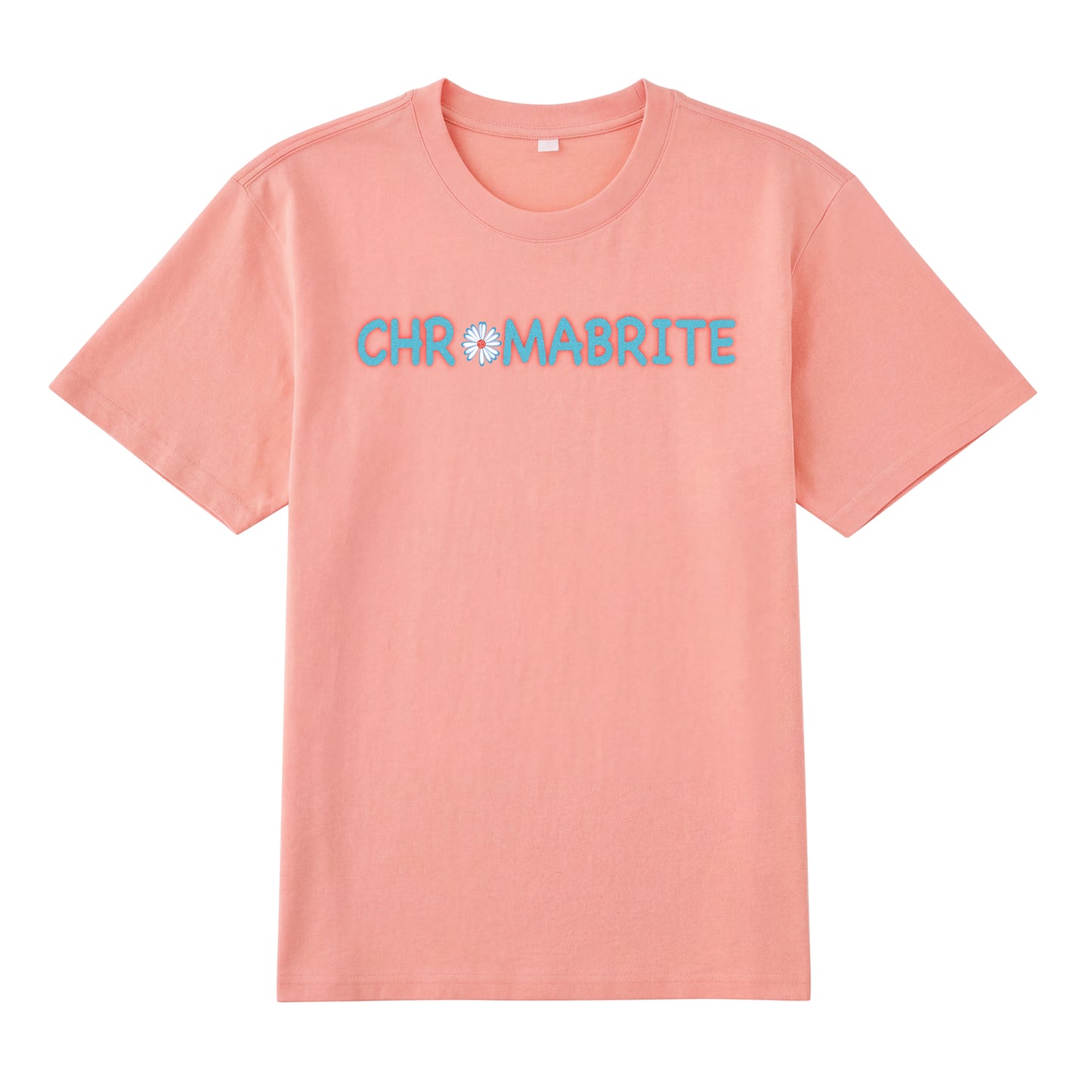 Detail view of t恤 featuring Daisy Interlock Wordmark Staple Tee