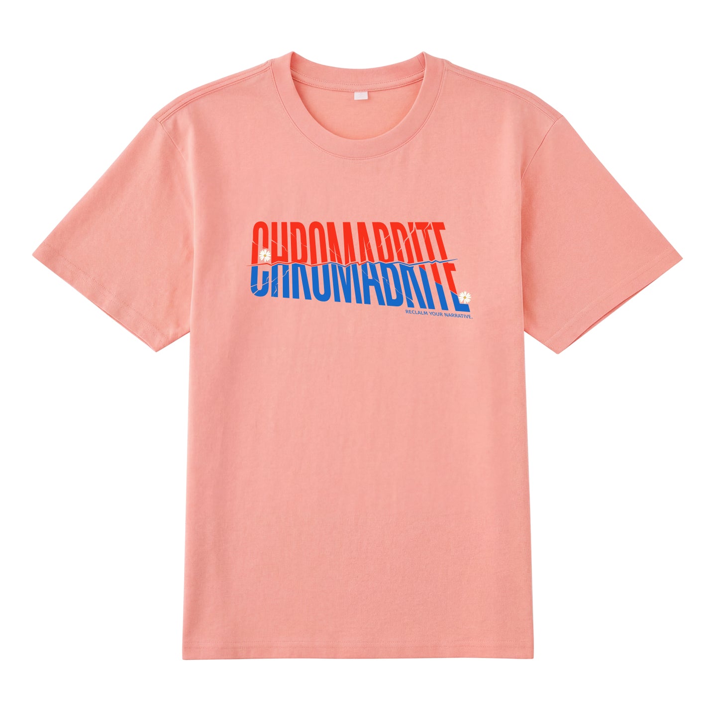Front view of t恤 featuring Diagonal Narrative Wordmark Staple Tee