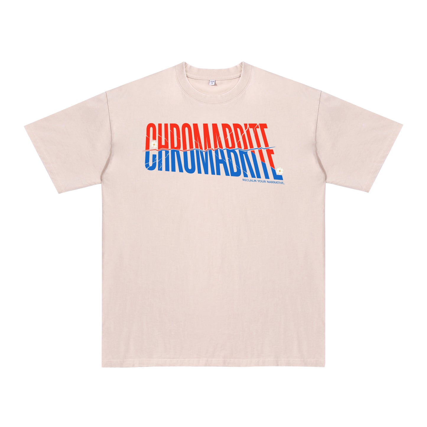 Detail view of t恤 featuring Diagonal Narrative Wordmark Vintage Tee