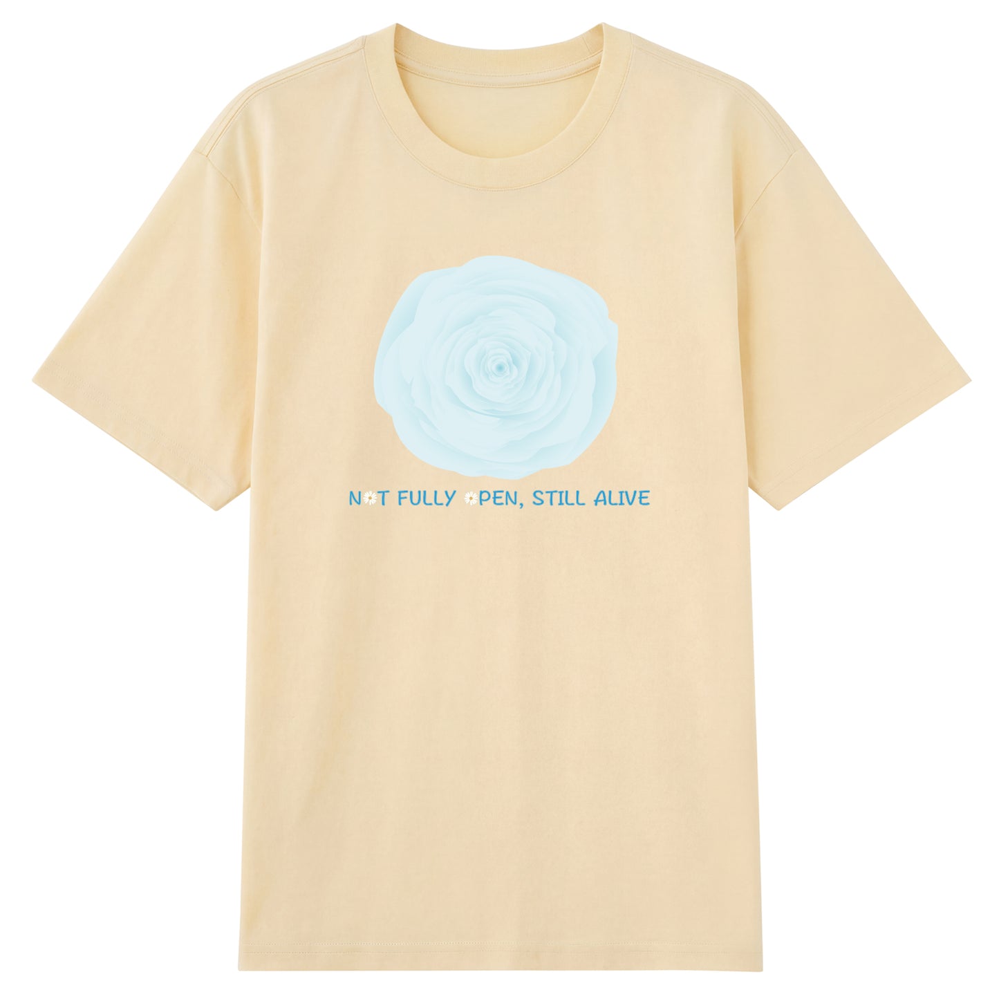 Alternate angle of t恤 featuring NOT FULLY OPEN STILL ALIVE Staple Tee