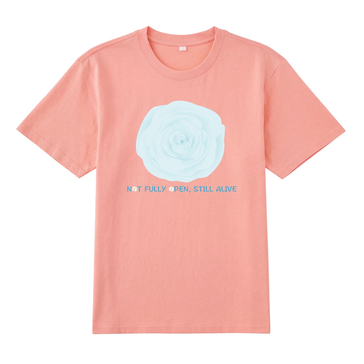 Detail view of t恤 featuring NOT FULLY OPEN STILL ALIVE Staple Tee