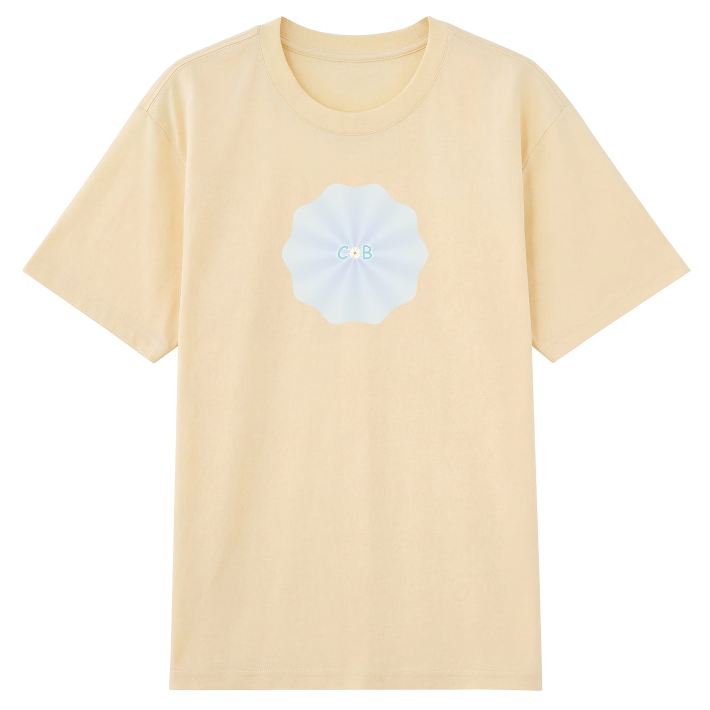 Front view of t恤 featuring PEARL SHELL BLOOM Staple Tee