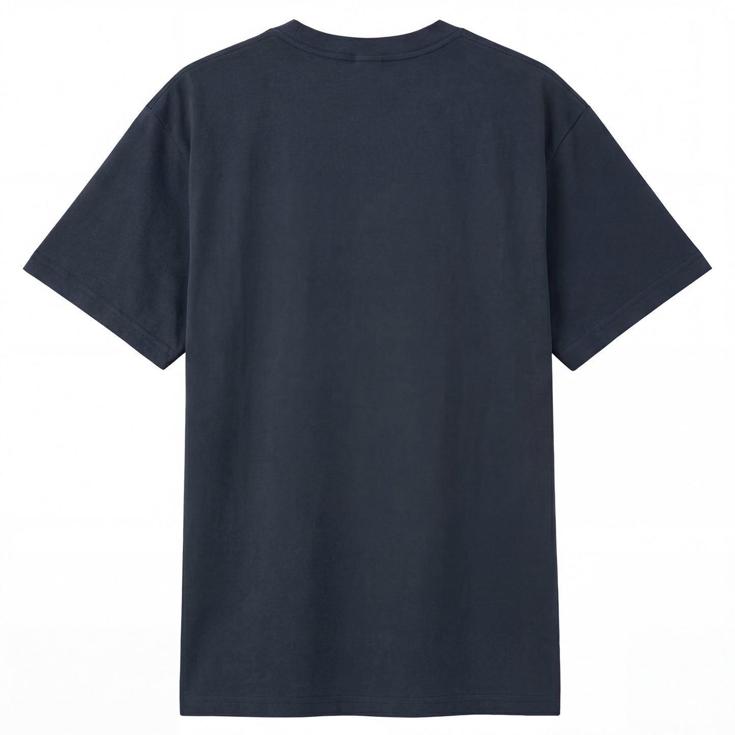 Back view of grey t恤 featuring PEARL SHELL BLOOM Staple Tee