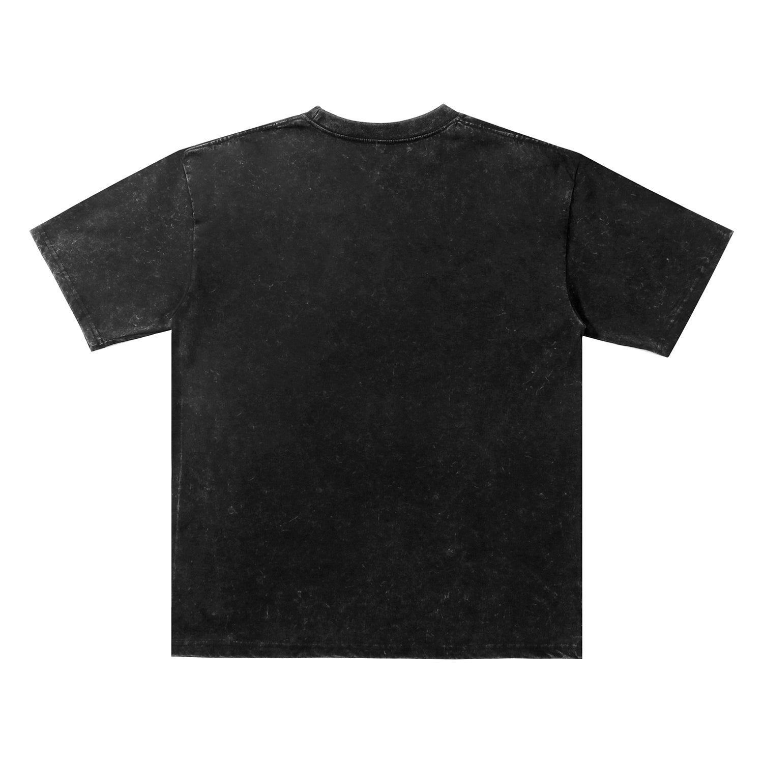 Back view of black t恤 featuring PEARL SHELL BLOOM Vintage Tee