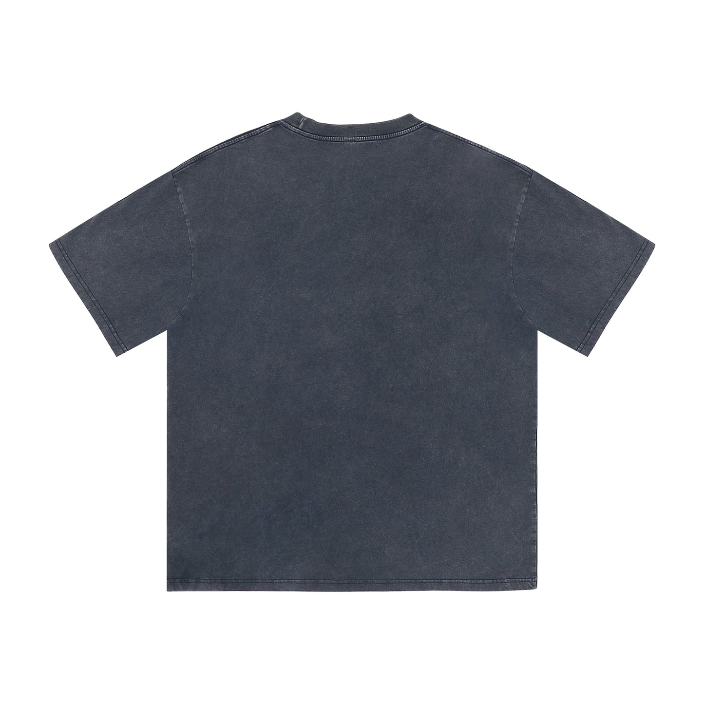 Back view of blue t恤 featuring PEARL SHELL BLOOM Vintage Tee