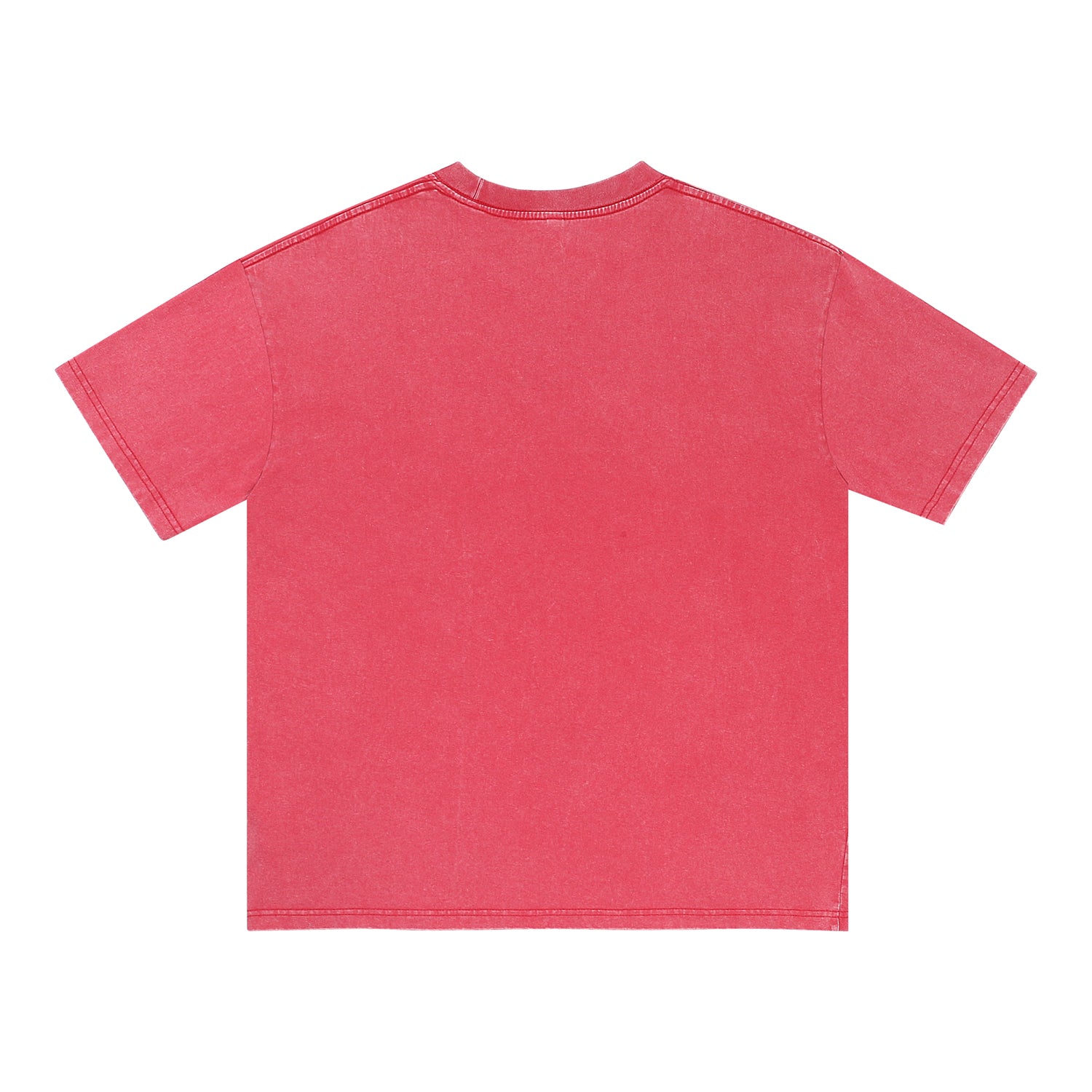 Back view of red t恤 featuring PEARL SHELL BLOOM Vintage Tee