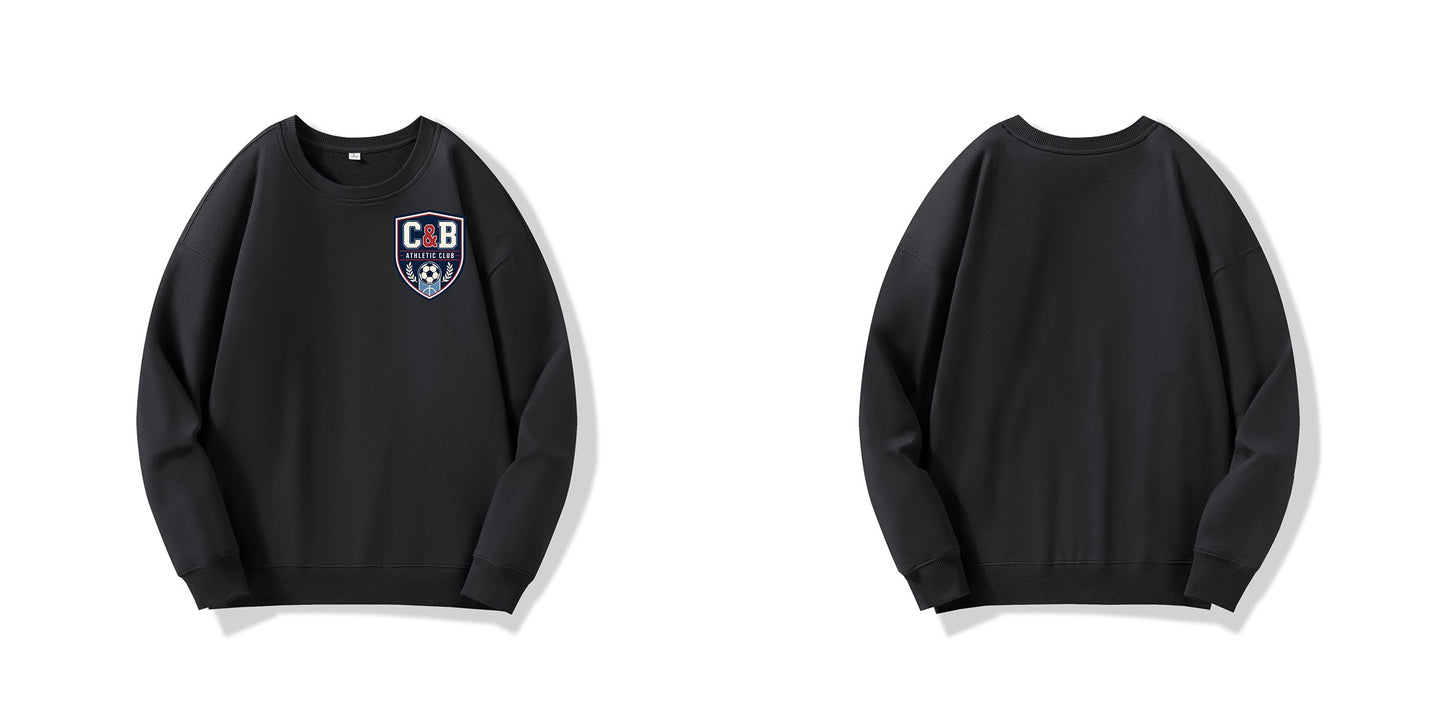 C&B Athletic Club Crewneck — Football Cup 2026 Heavyweight Sweatshirt ChromaBrite Clothing