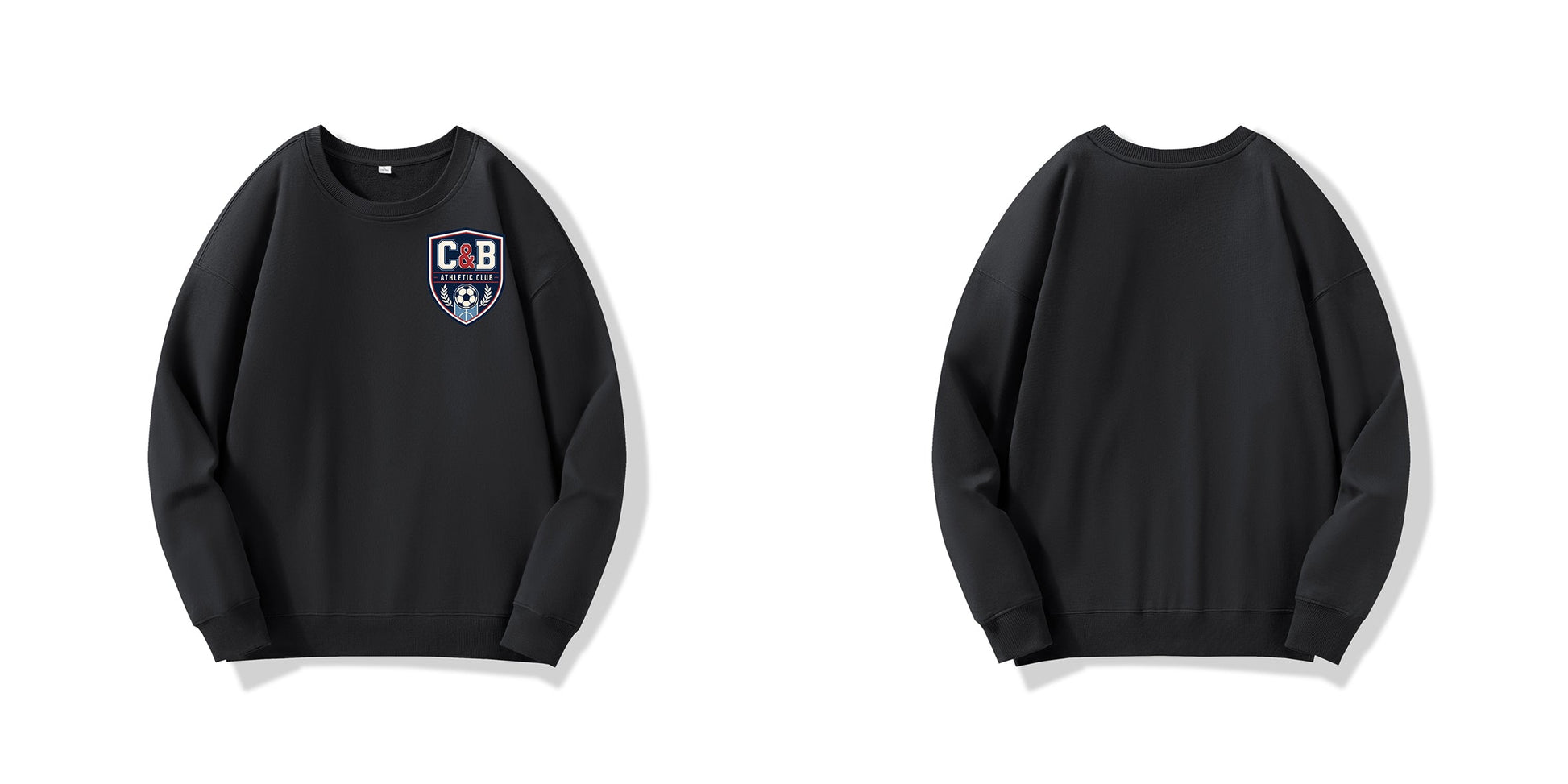 C&B Athletic Club Crewneck — Football Cup 2026 Heavyweight Sweatshirt ChromaBrite Clothing