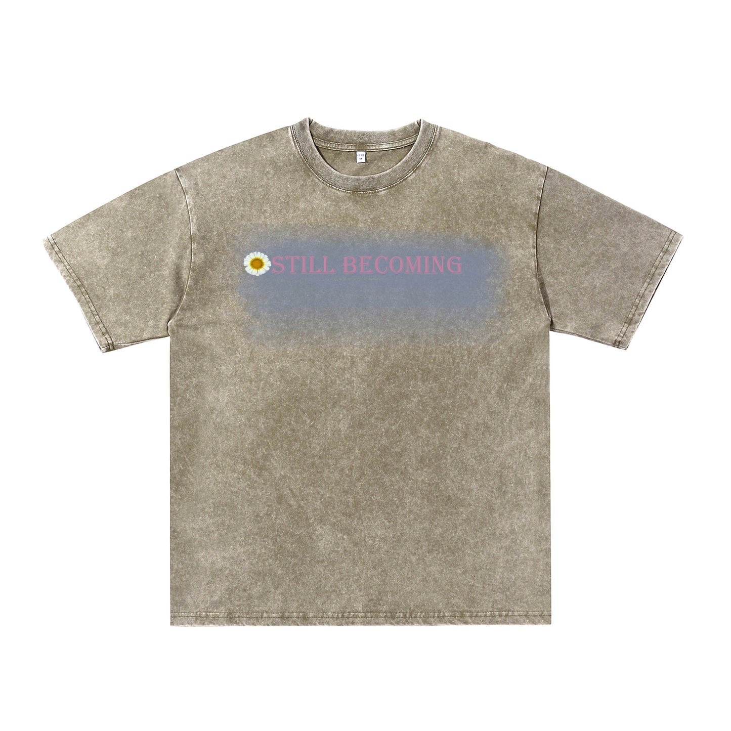 Acid Wash Oversized "STILL BECOMING" Graphic Vintage Tee ChromaBrite Clothing - 展示20